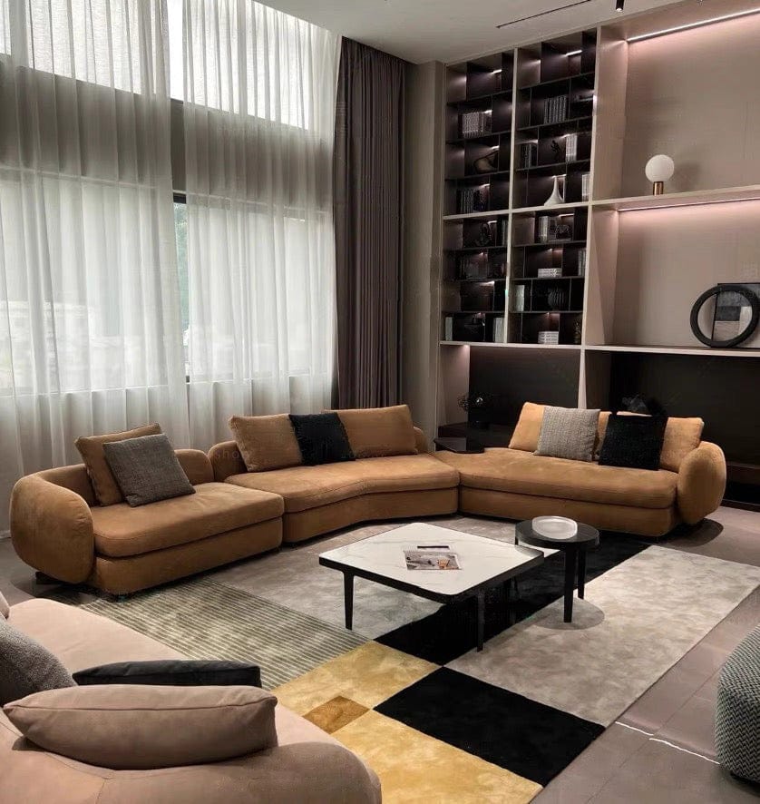 Home Atelier Cole Scratch Resistant Sectional Curve Sofa