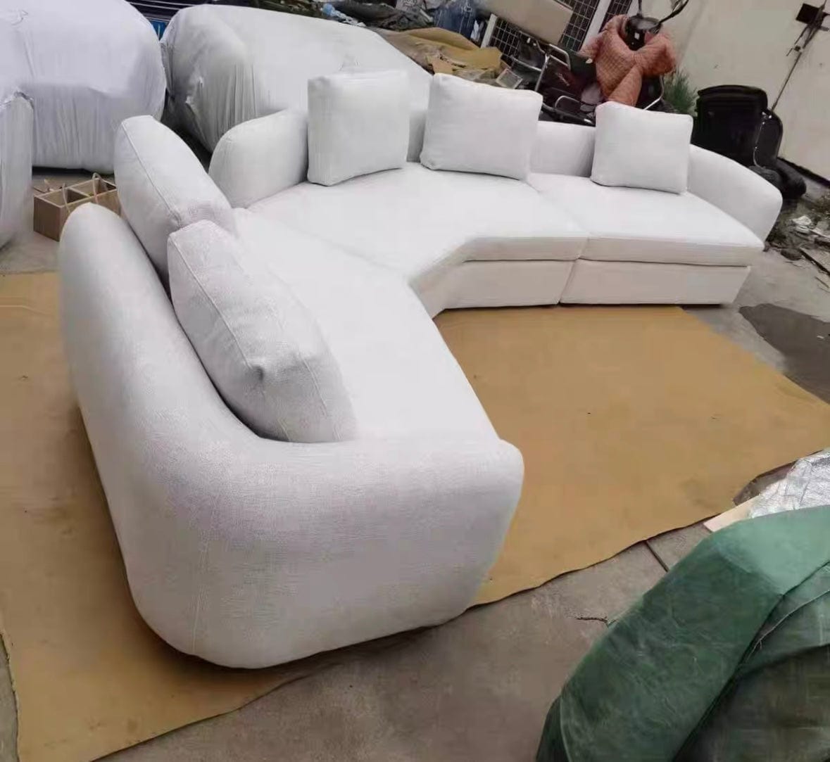 Home Atelier Cole Scratch Resistant Sectional Curve Sofa