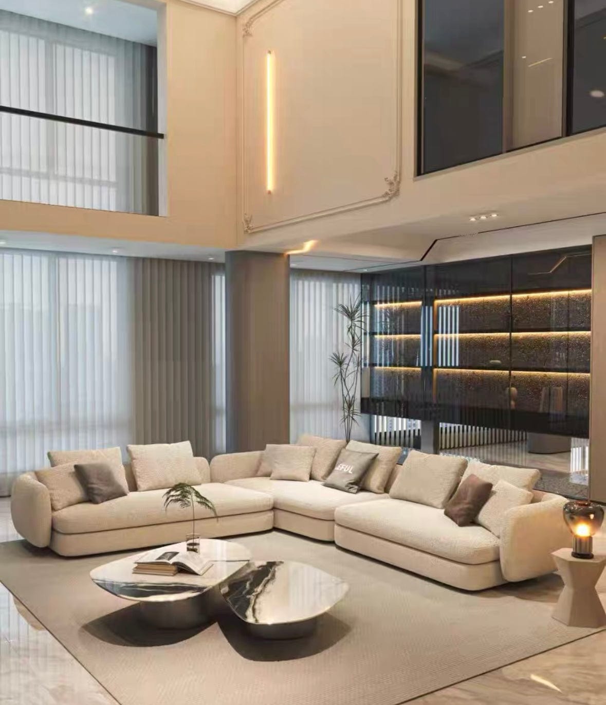 Home Atelier Cole Scratch Resistant Sectional Curve Sofa