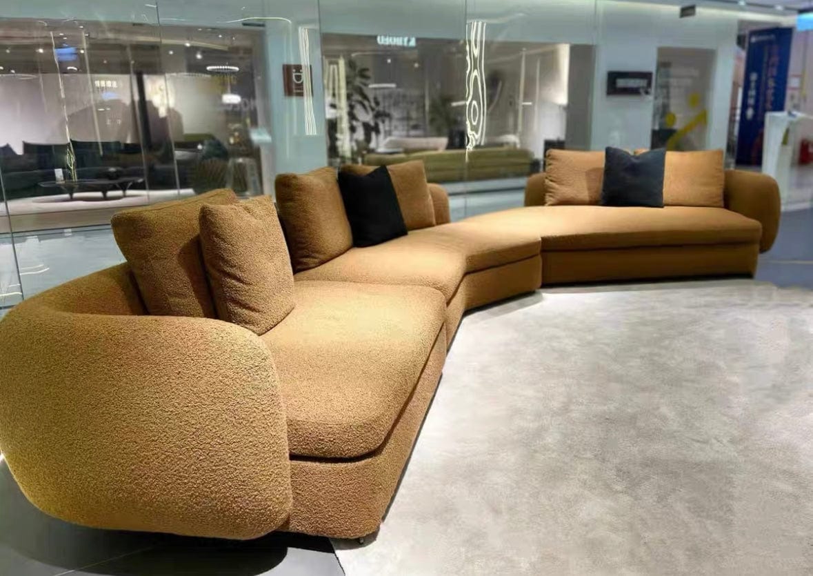 Home Atelier Cole Scratch Resistant Sectional Curve Sofa