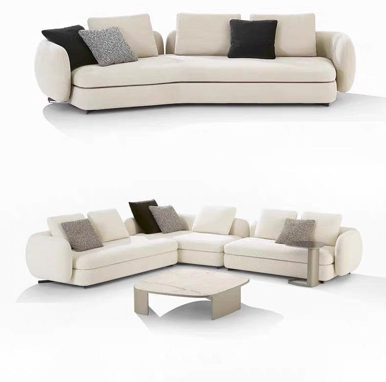 Home Atelier Cole Scratch Resistant Sectional Curve Sofa