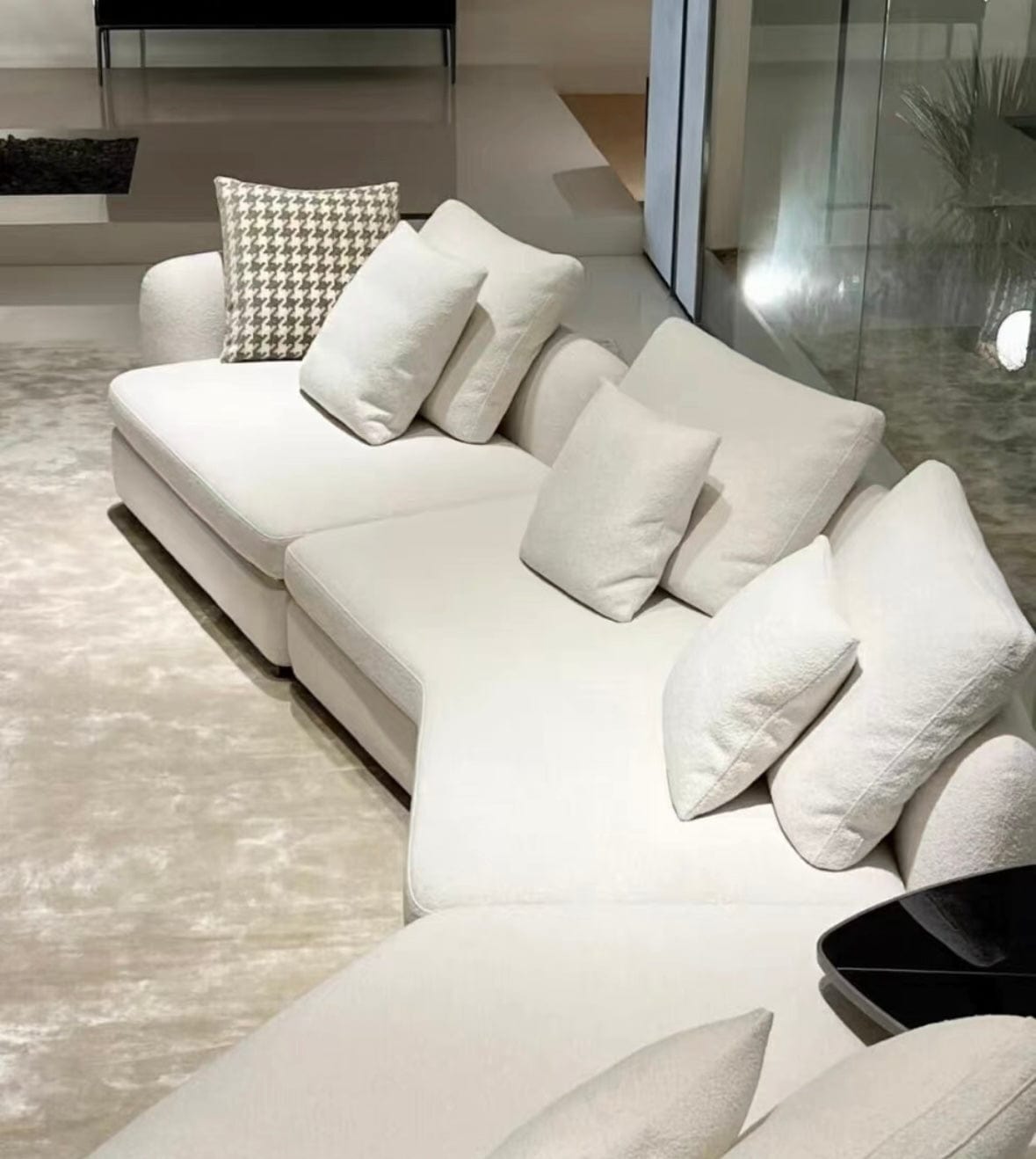 Home Atelier Cole Scratch Resistant Sectional Curve Sofa