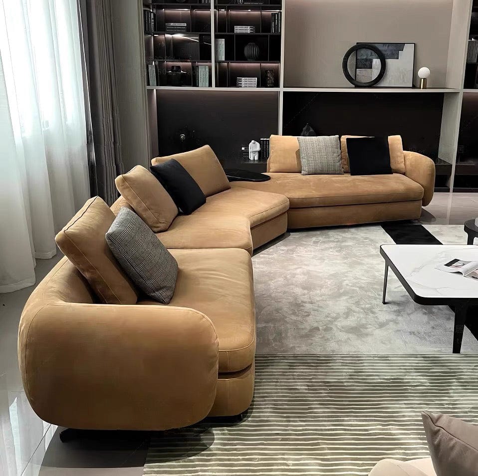 Home Atelier Cole Scratch Resistant Sectional Curve Sofa