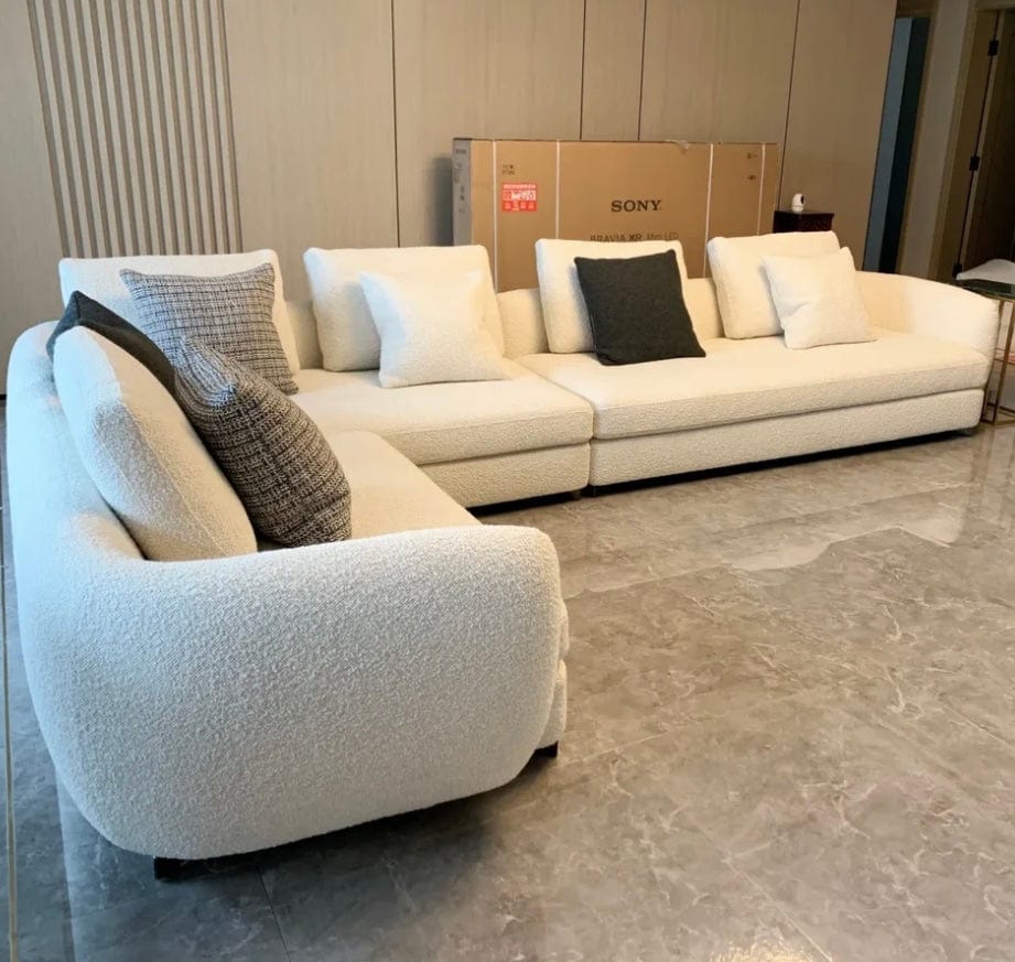 Home Atelier Cole Scratch Resistant Sectional Curve Sofa