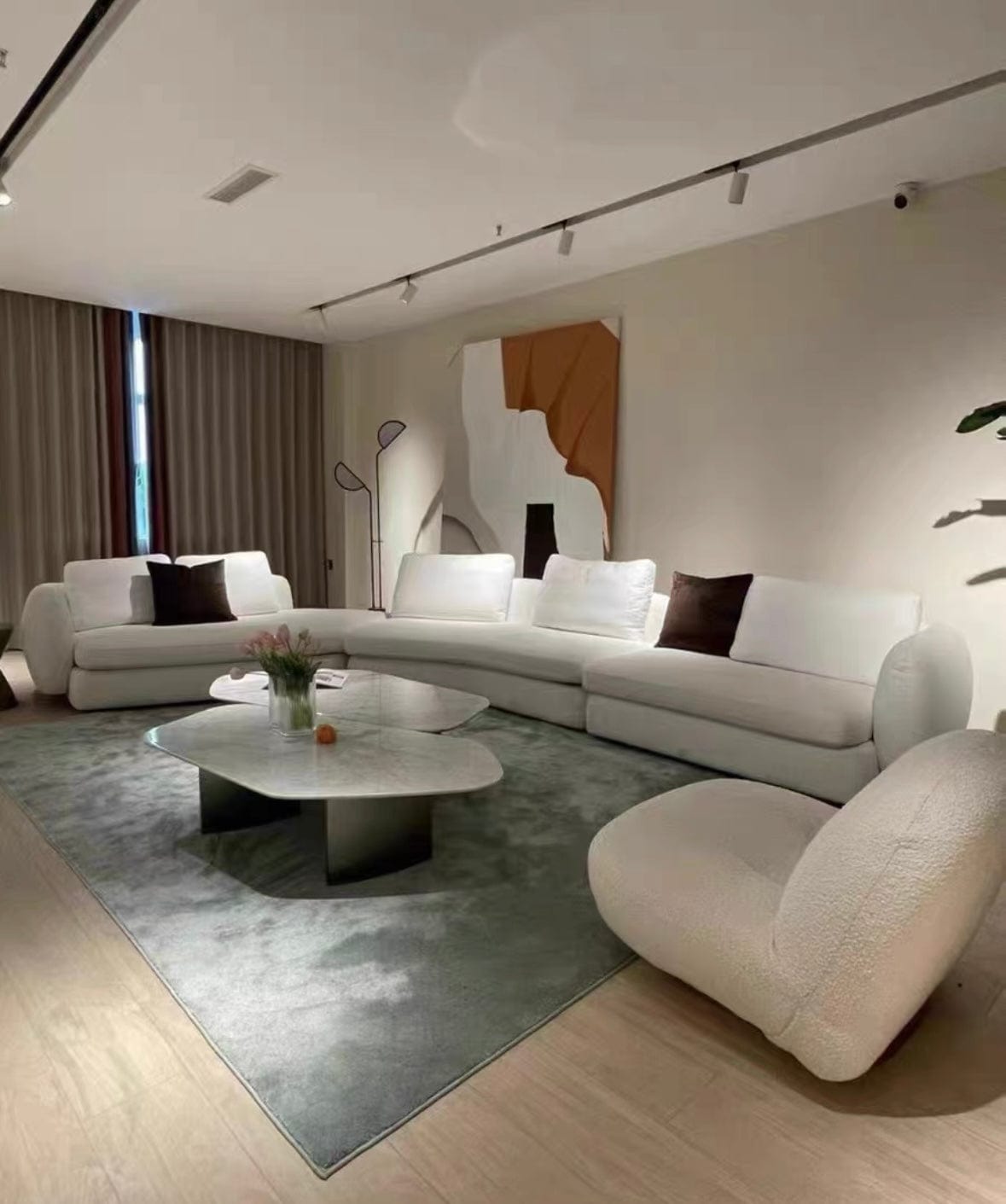 Home Atelier Cole Scratch Resistant Sectional Curve Sofa