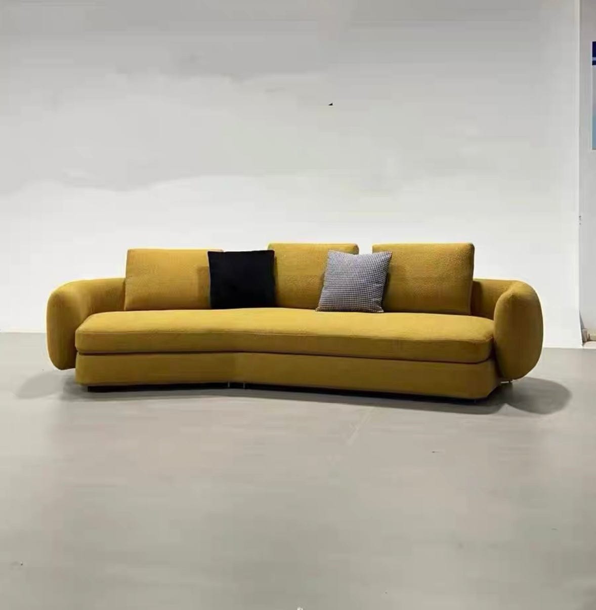 Home Atelier Cole Scratch Resistant Sectional Curve Sofa