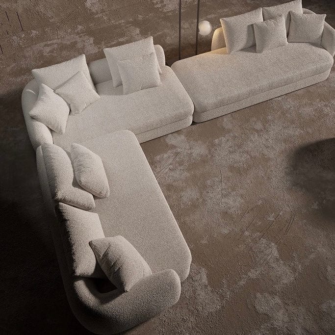 Home Atelier Cole Scratch Resistant Sectional Curve Sofa