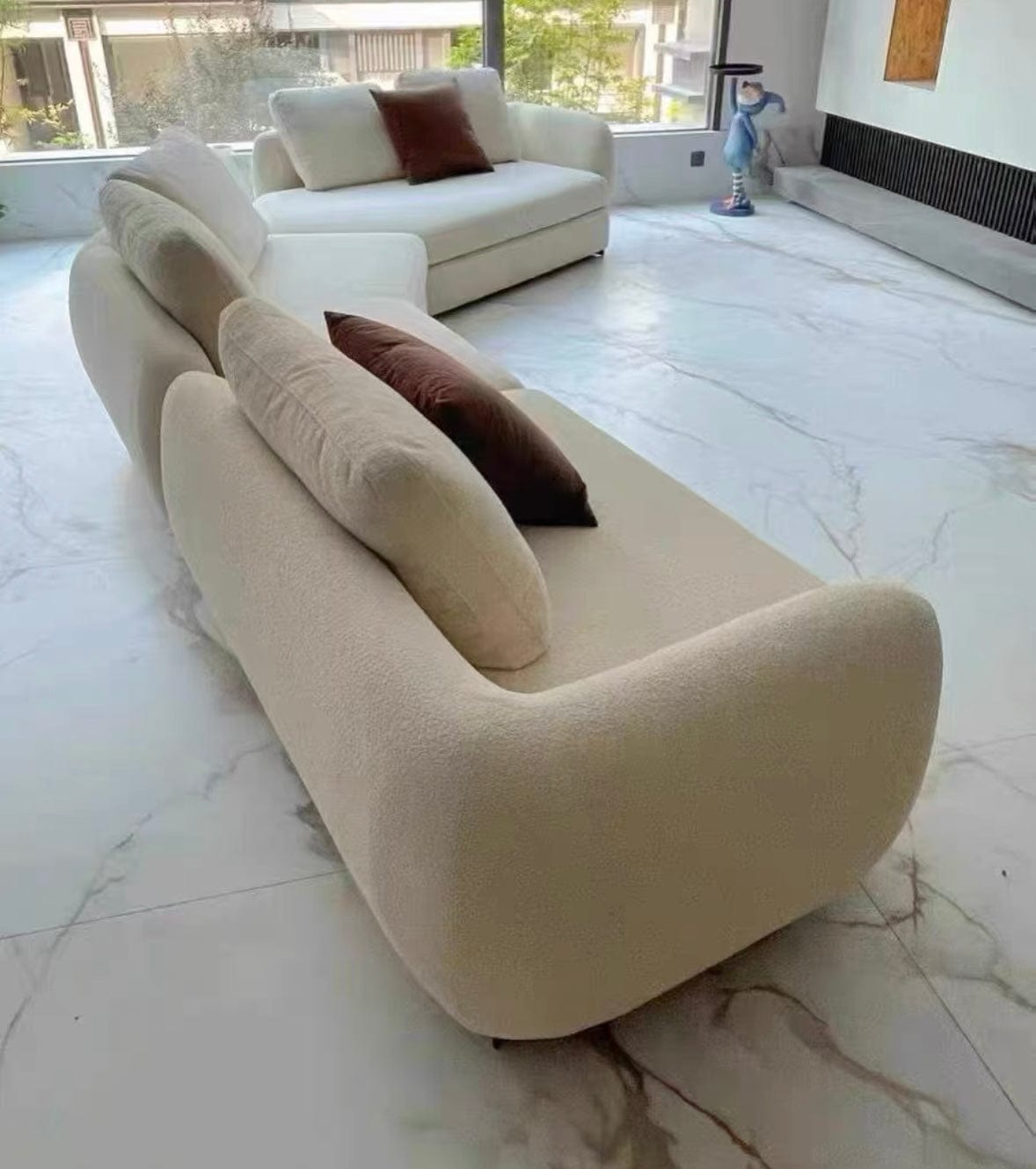 Home Atelier Cole Scratch Resistant Sectional Curve Sofa