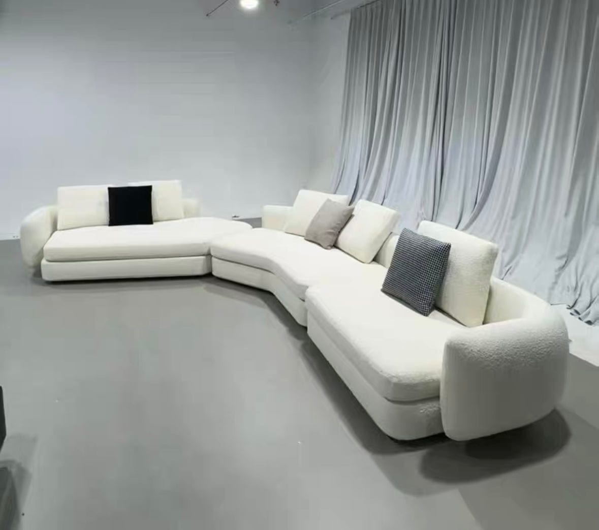 Home Atelier Cole Scratch Resistant Sectional Curve Sofa