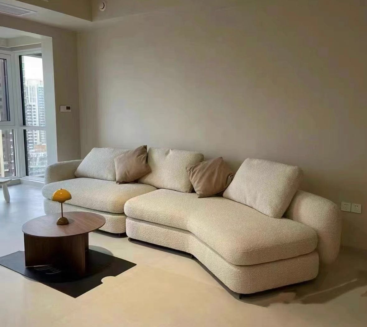 Home Atelier Cole Scratch Resistant Sectional Curve Sofa