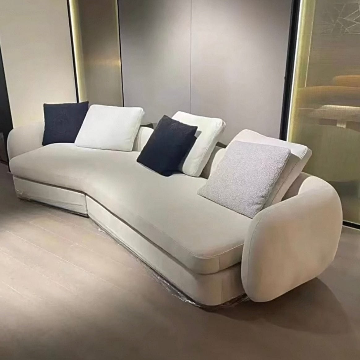 Home Atelier Cole Scratch Resistant Sectional Curve Sofa