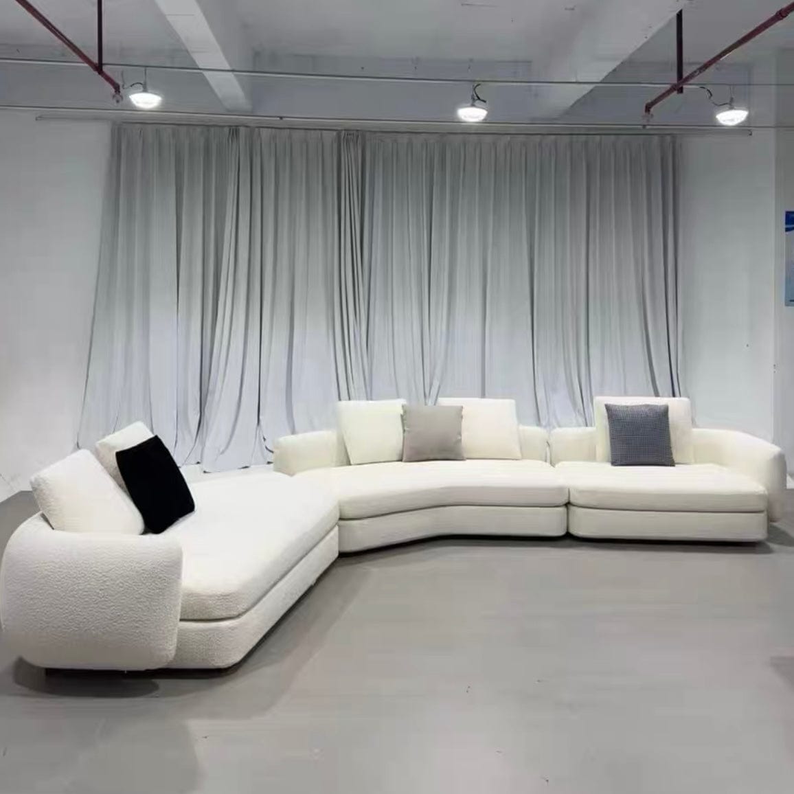 Home Atelier Cole Scratch Resistant Sectional Curve Sofa