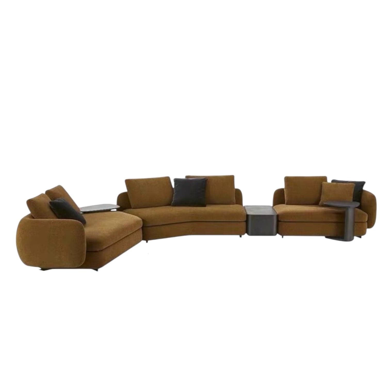 Home Atelier Cole Scratch Resistant Sectional Curve Sofa