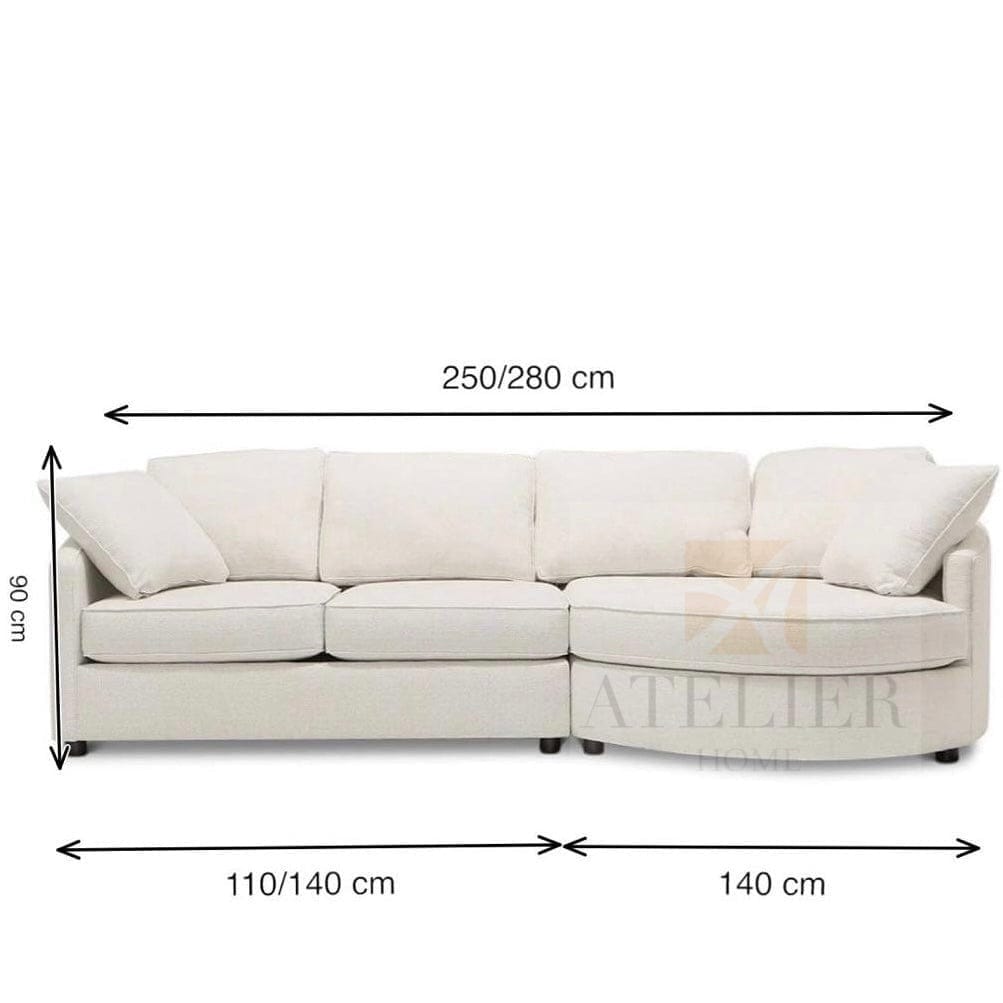 Home Atelier Collin Sectional Curve Sofa