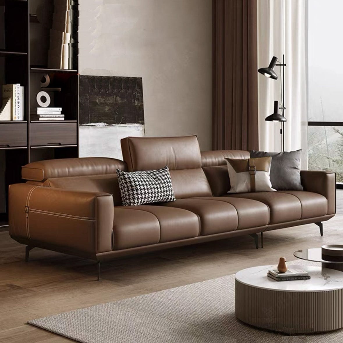Home Atelier Copy of Alexus Leather Sectional Sofa