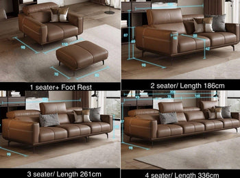 Home Atelier Copy of Alexus Leather Sectional Sofa