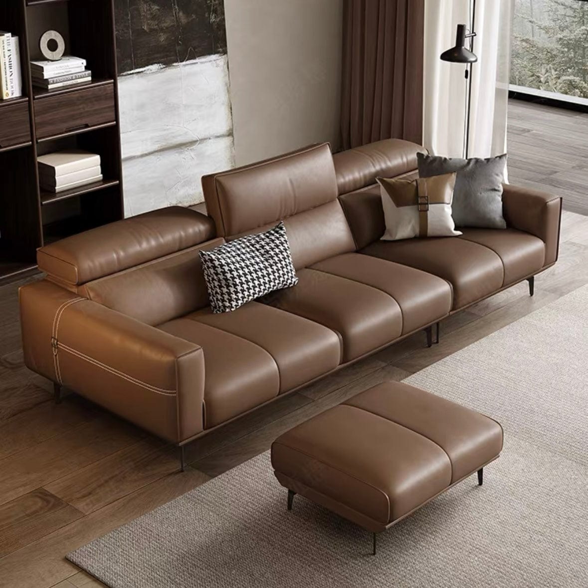 Home Atelier Copy of Alexus Leather Sectional Sofa