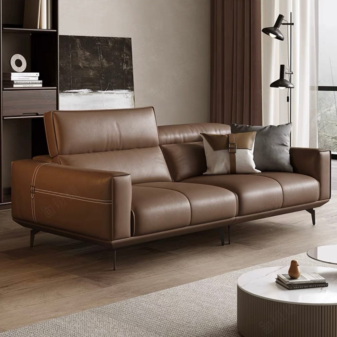 Home Atelier Copy of Alexus Leather Sectional Sofa