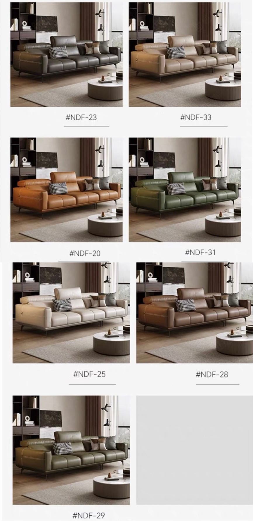 Home Atelier Copy of Alexus Leather Sectional Sofa