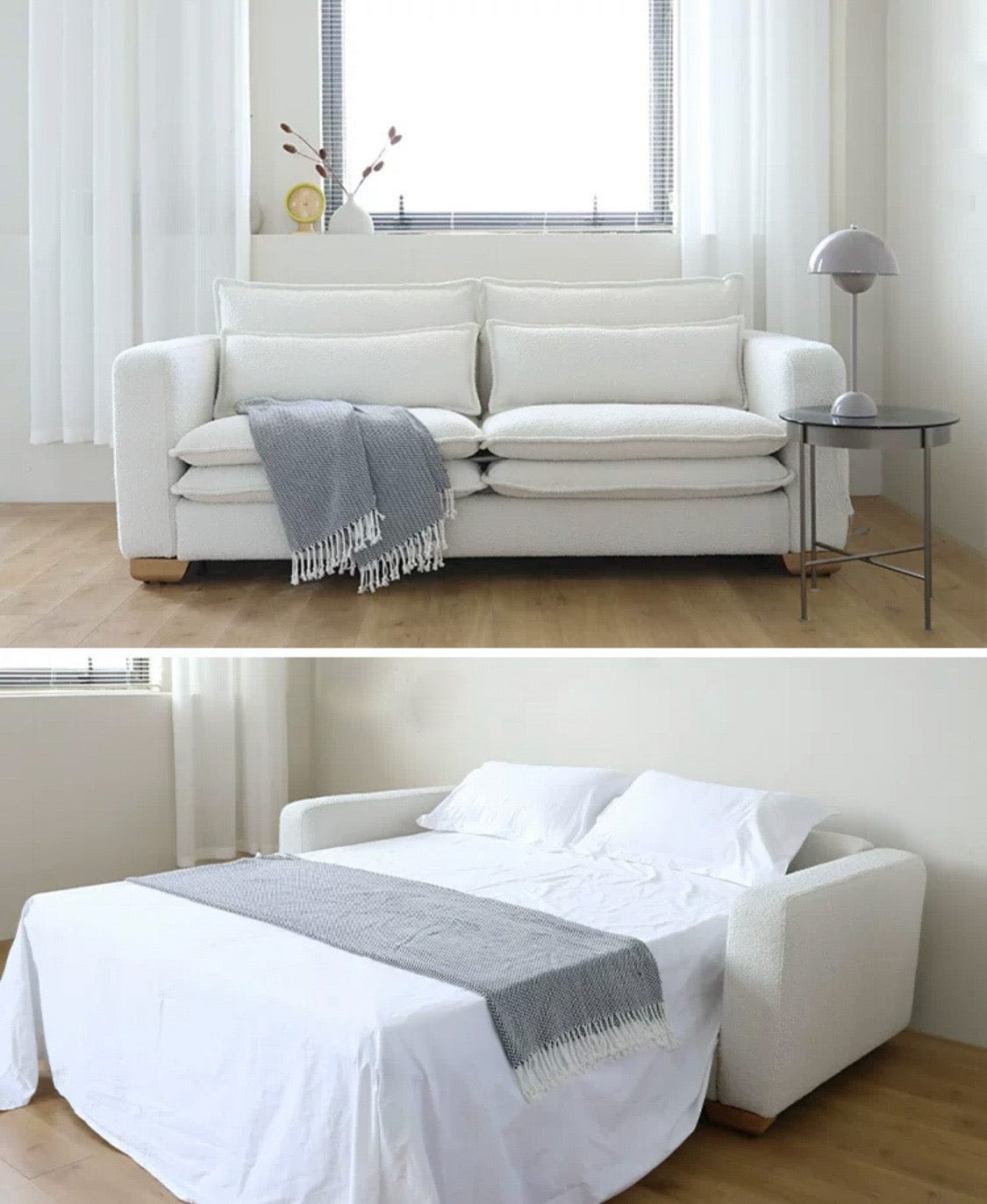 Home Atelier Copy of Rae Boucle Foldable Sofa Bed