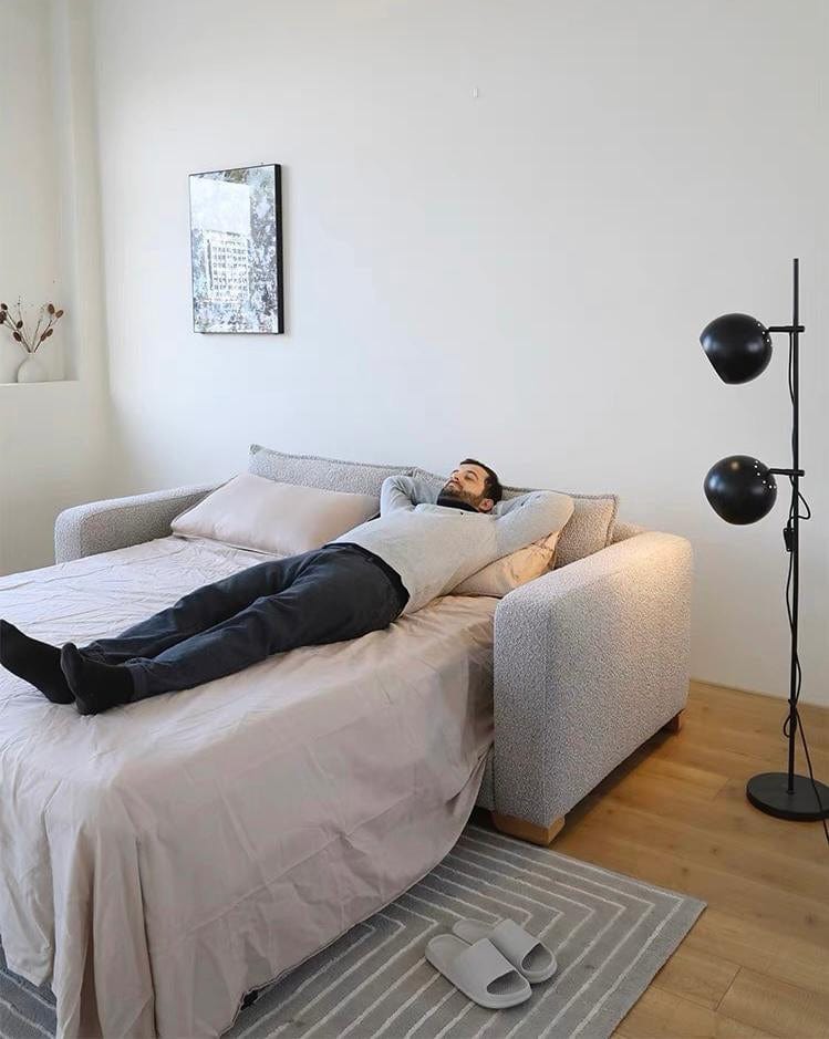 Home Atelier Copy of Rae Boucle Foldable Sofa Bed