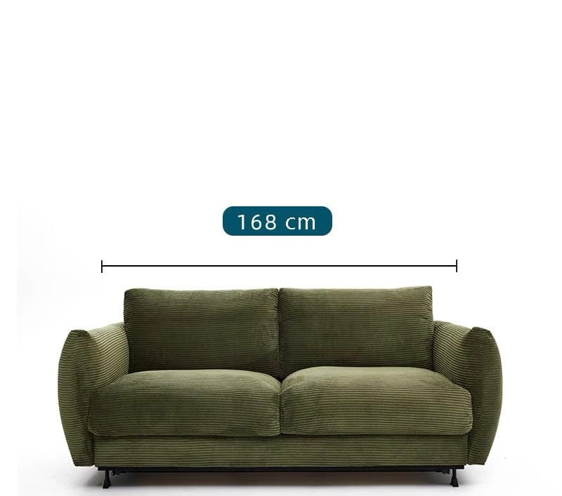 Home Atelier Corduroy Fabric / Super Single Size/ Length 168cm Artemis Foldable Sofa Bed with Mattress