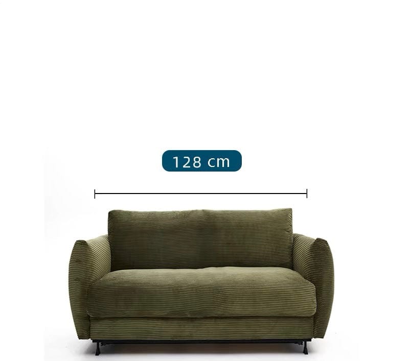 Home Atelier Corduroy Fabric / XS Single Size/ Length 128cm Artemis Foldable Sofa Bed with Mattress