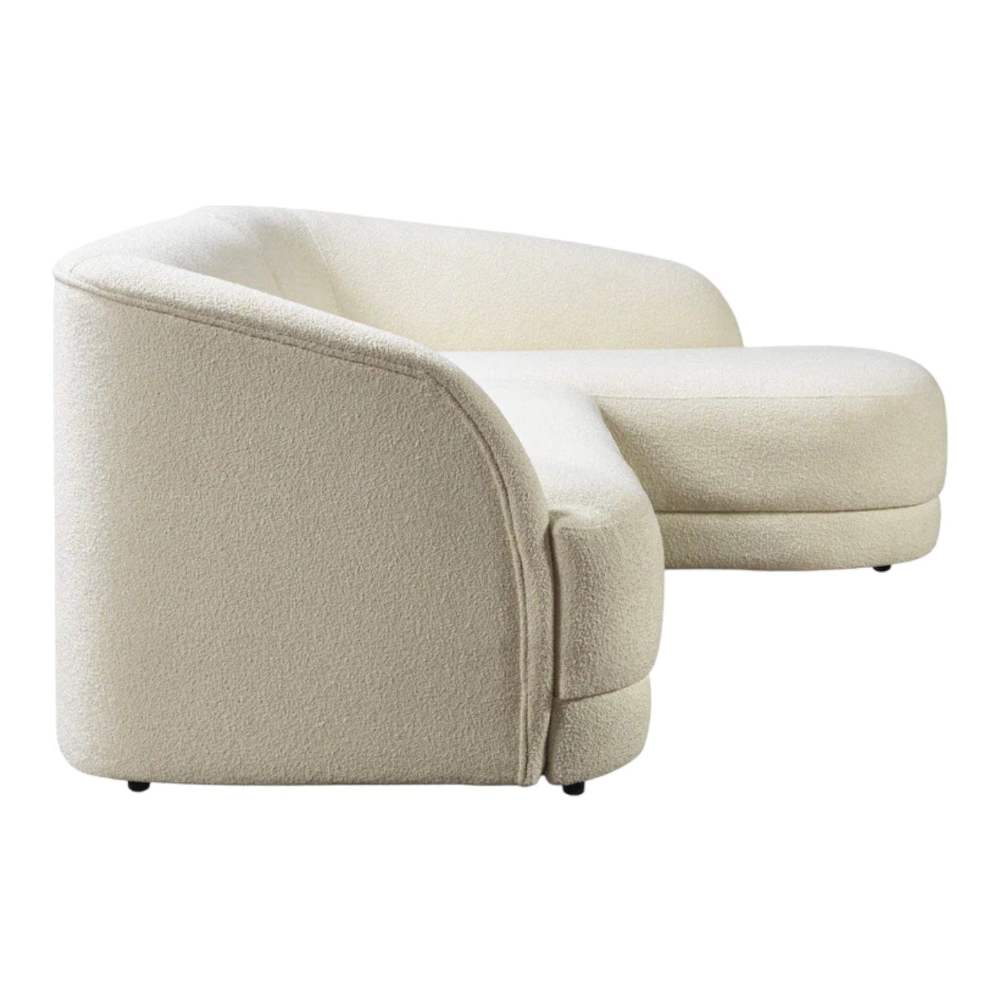 Home Atelier Coven Sectional Boucle Curve Sofa