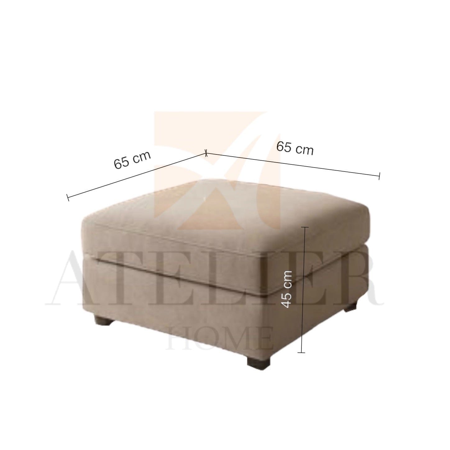 Home Atelier Dampton Scratch Resistant Sectional Curve Sofa