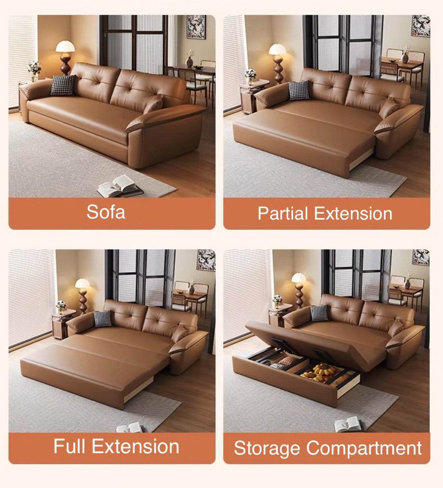 Home Atelier Danny Pull-out Scratch Resistant Sofa Bed