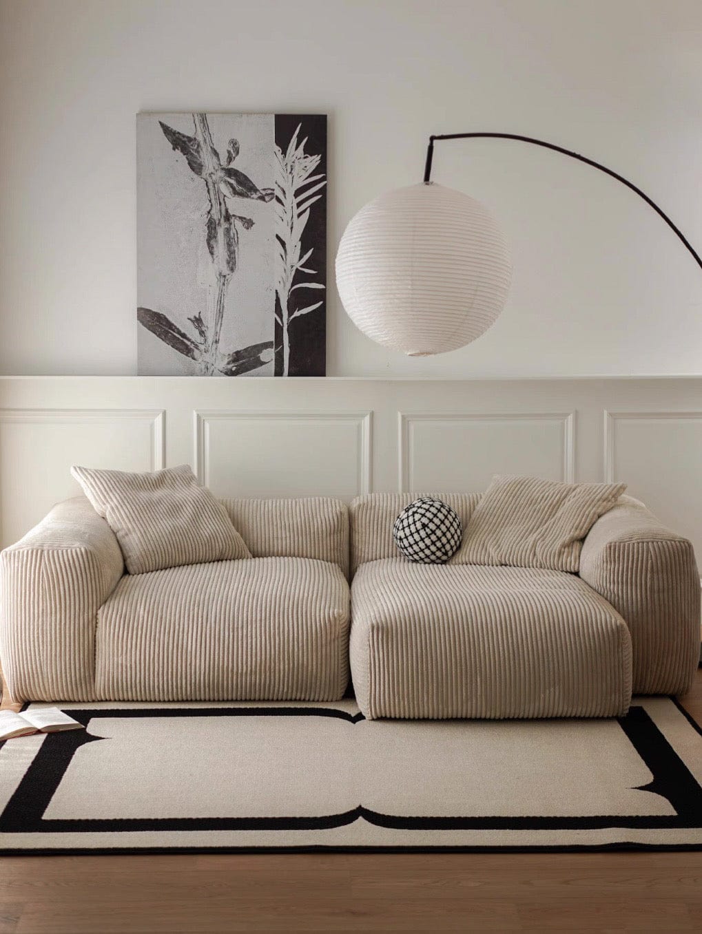 Home Atelier Dante Corduroy Sectional Sofa