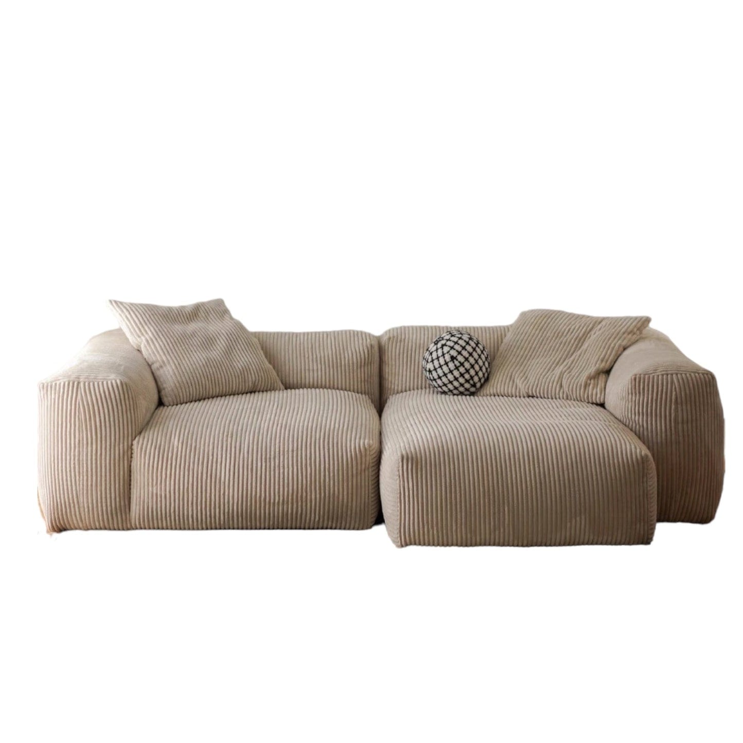 Home Atelier Dante Corduroy Sectional Sofa
