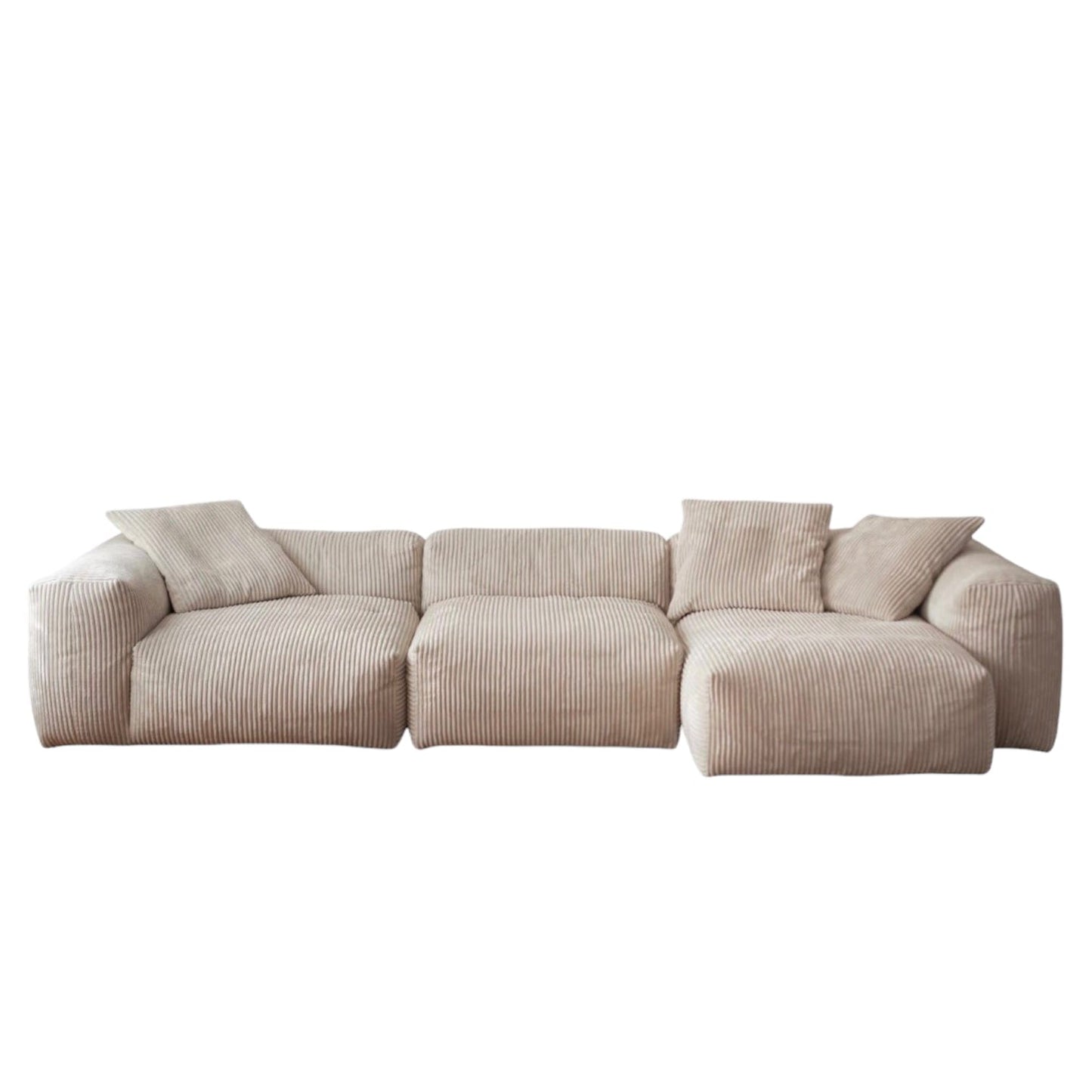 Home Atelier Dante Corduroy Sectional Sofa