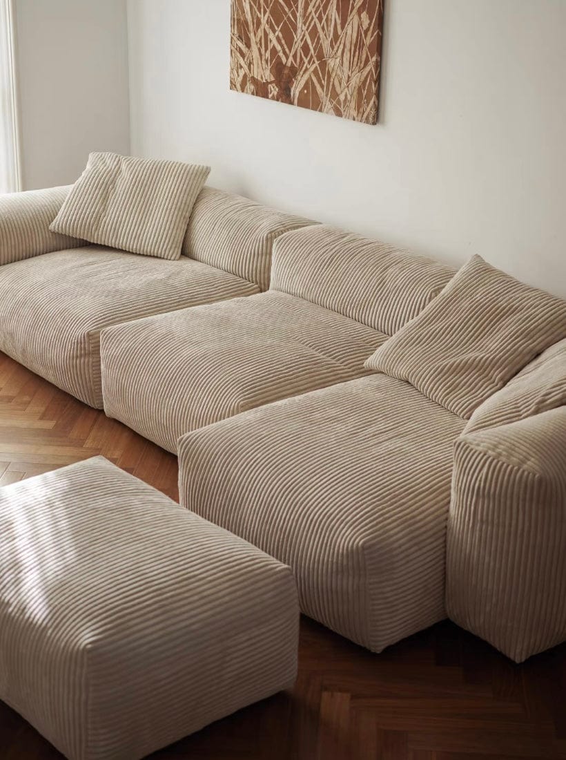 Home Atelier Dante Corduroy Sectional Sofa
