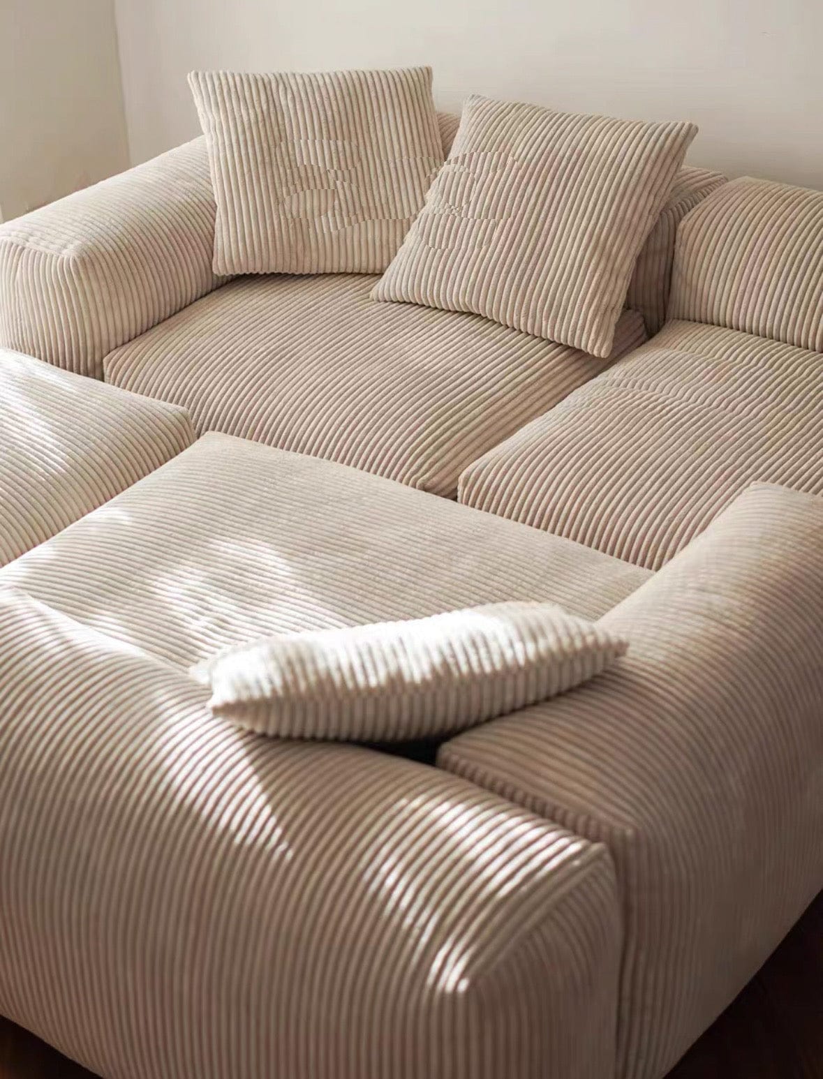 Home Atelier Dante Corduroy Sectional Sofa