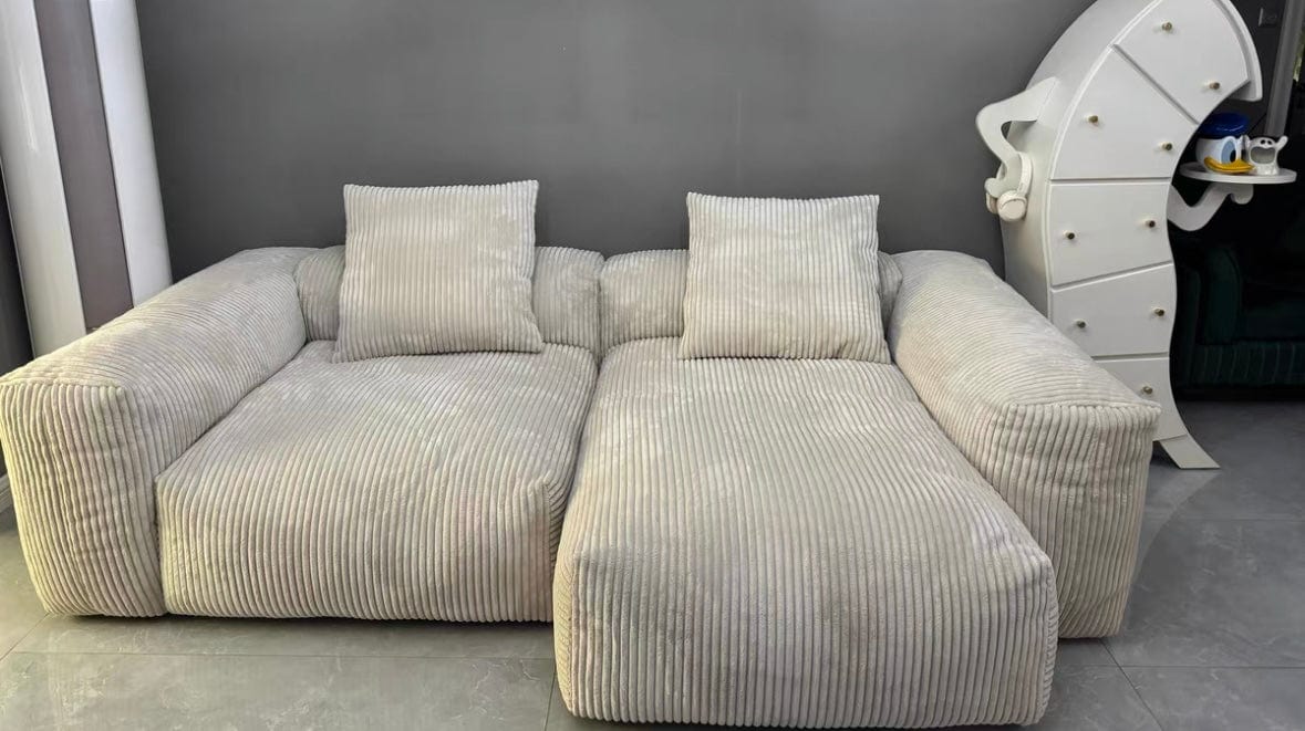 Home Atelier Dante Corduroy Sectional Sofa