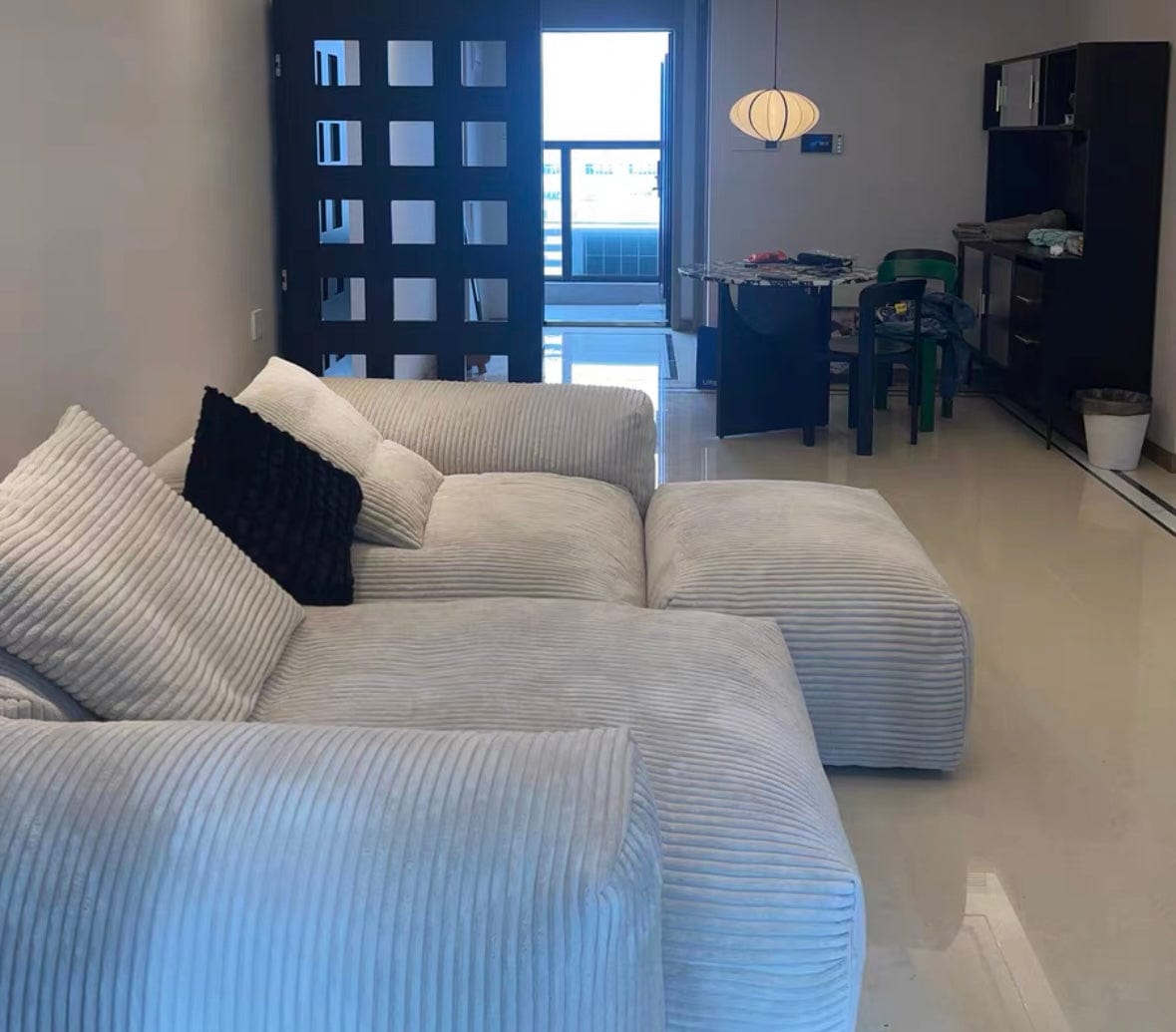 Home Atelier Dante Corduroy Sectional Sofa