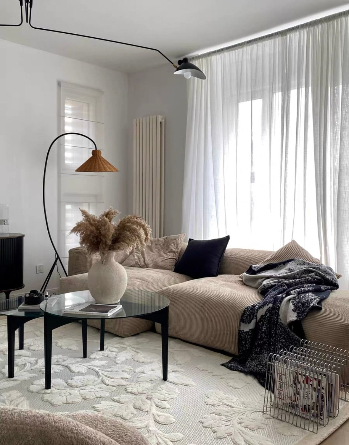 Home Atelier Dante Corduroy Sectional Sofa