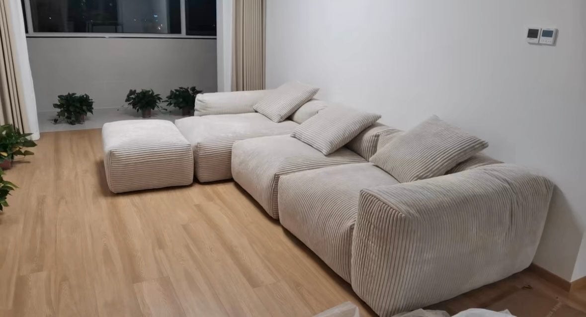 Home Atelier Dante Corduroy Sectional Sofa