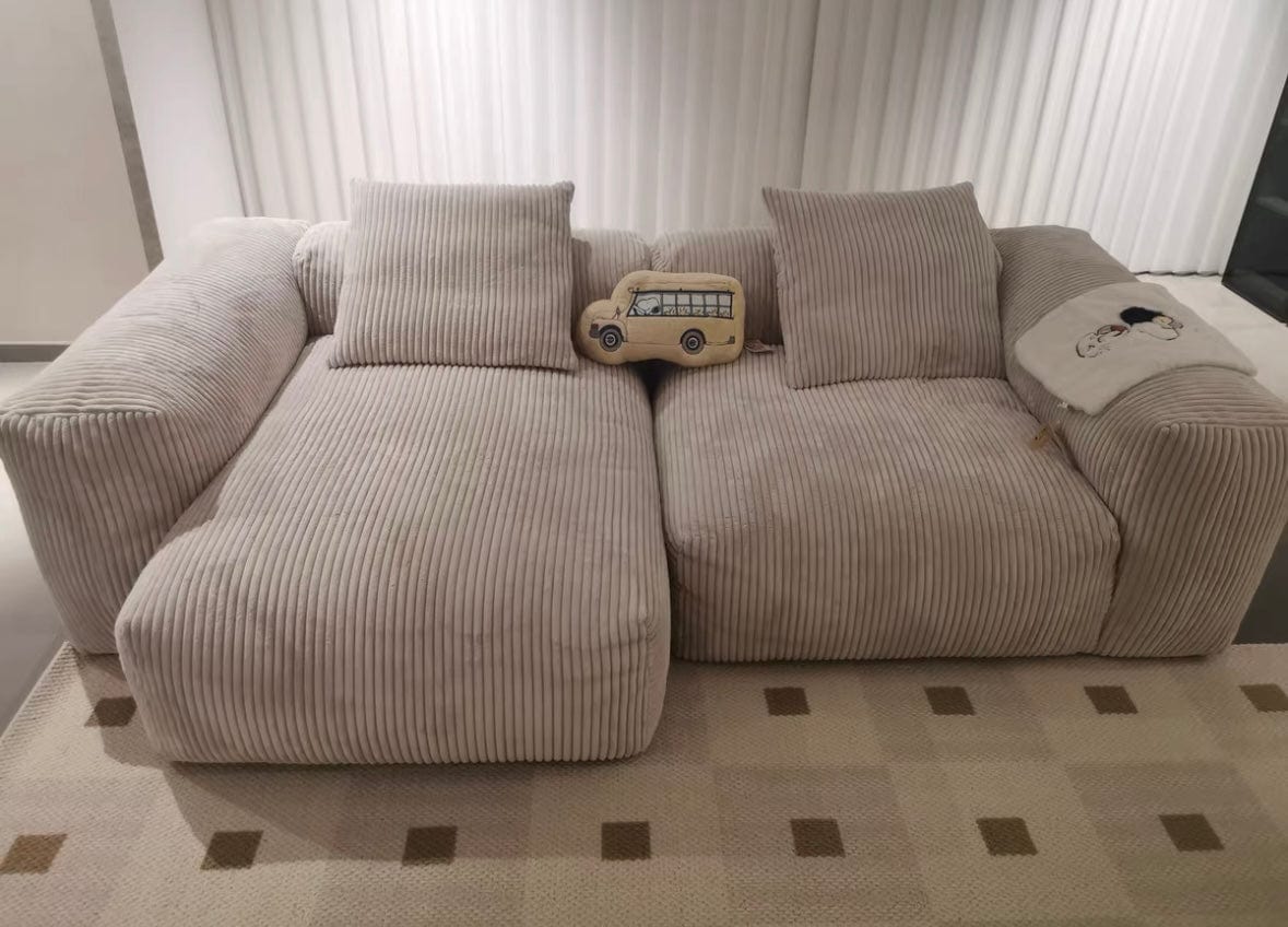 Home Atelier Dante Corduroy Sectional Sofa