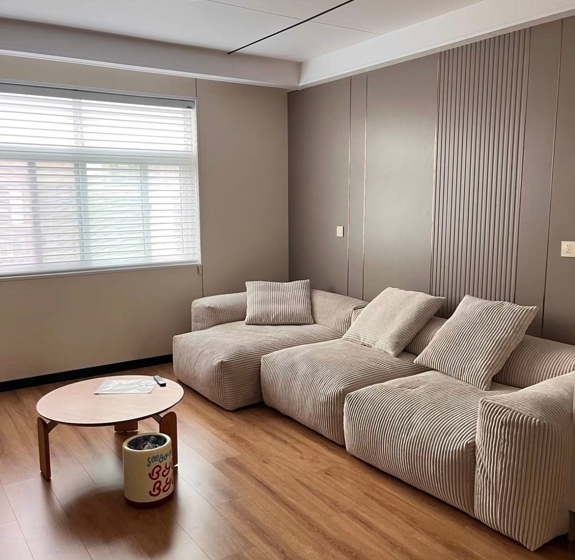 Home Atelier Dante Corduroy Sectional Sofa