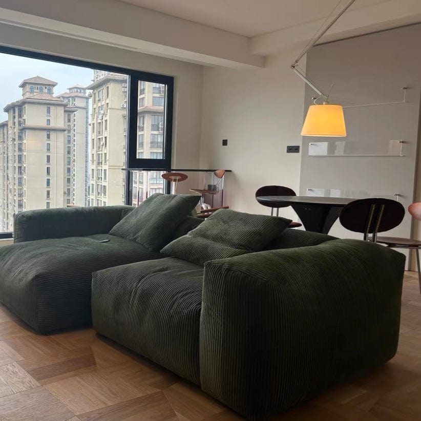 Home Atelier Dante Corduroy Sectional Sofa