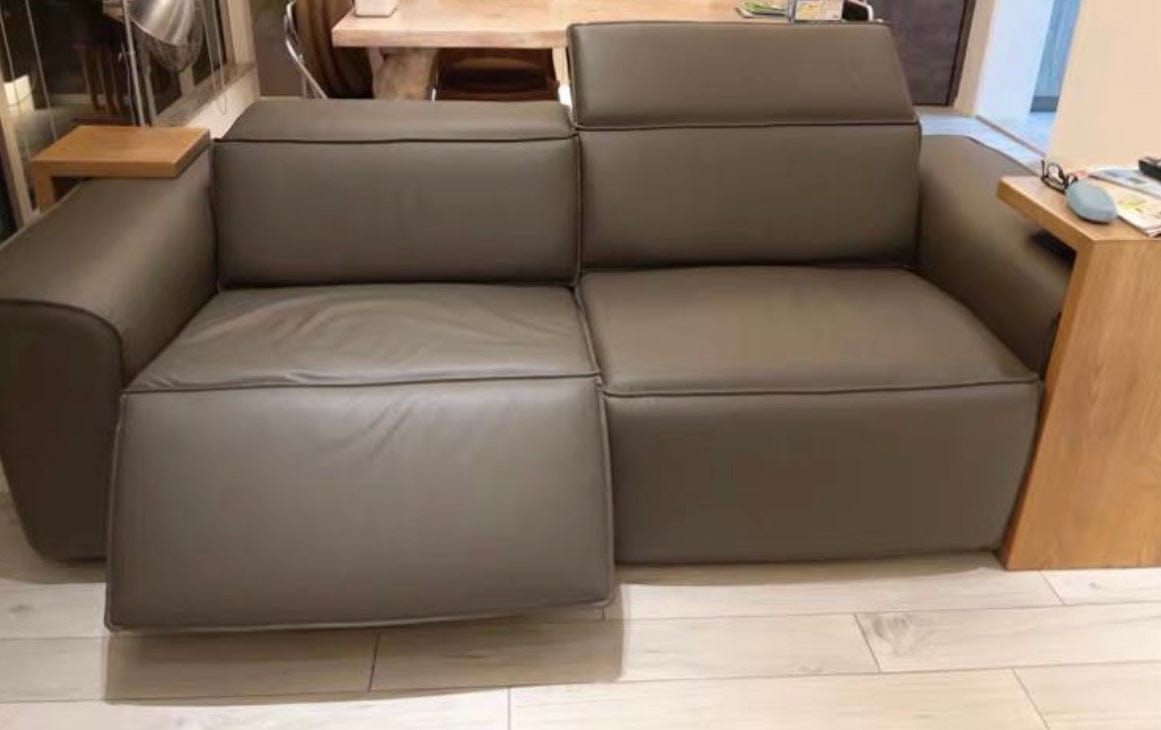 Home Atelier Darren Electric Recliner Leather Sofa
