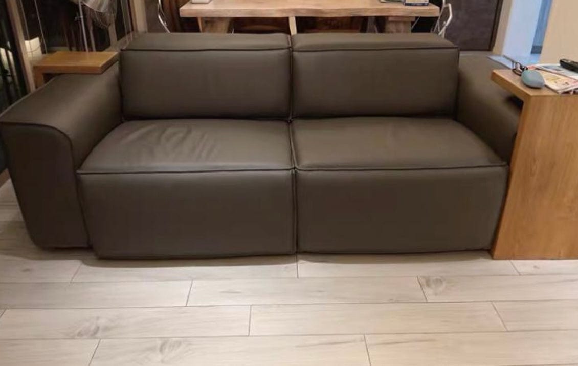 Home Atelier Darren Electric Recliner Leather Sofa