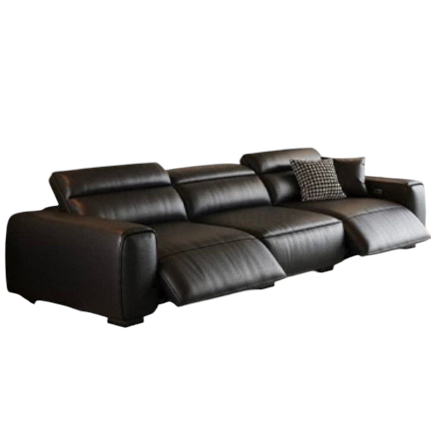 Home Atelier Darren Electric Recliner Leather Sofa