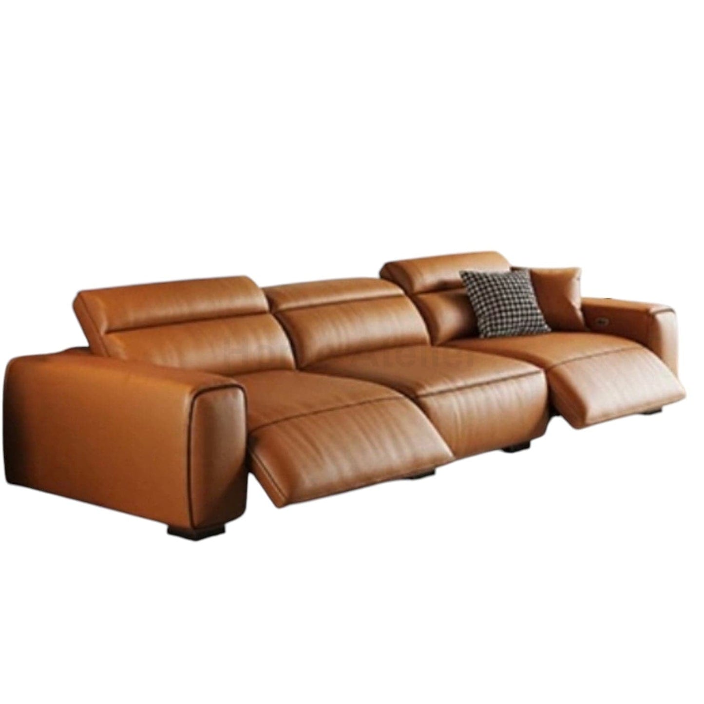 Home Atelier Darren Electric Recliner Leather Sofa