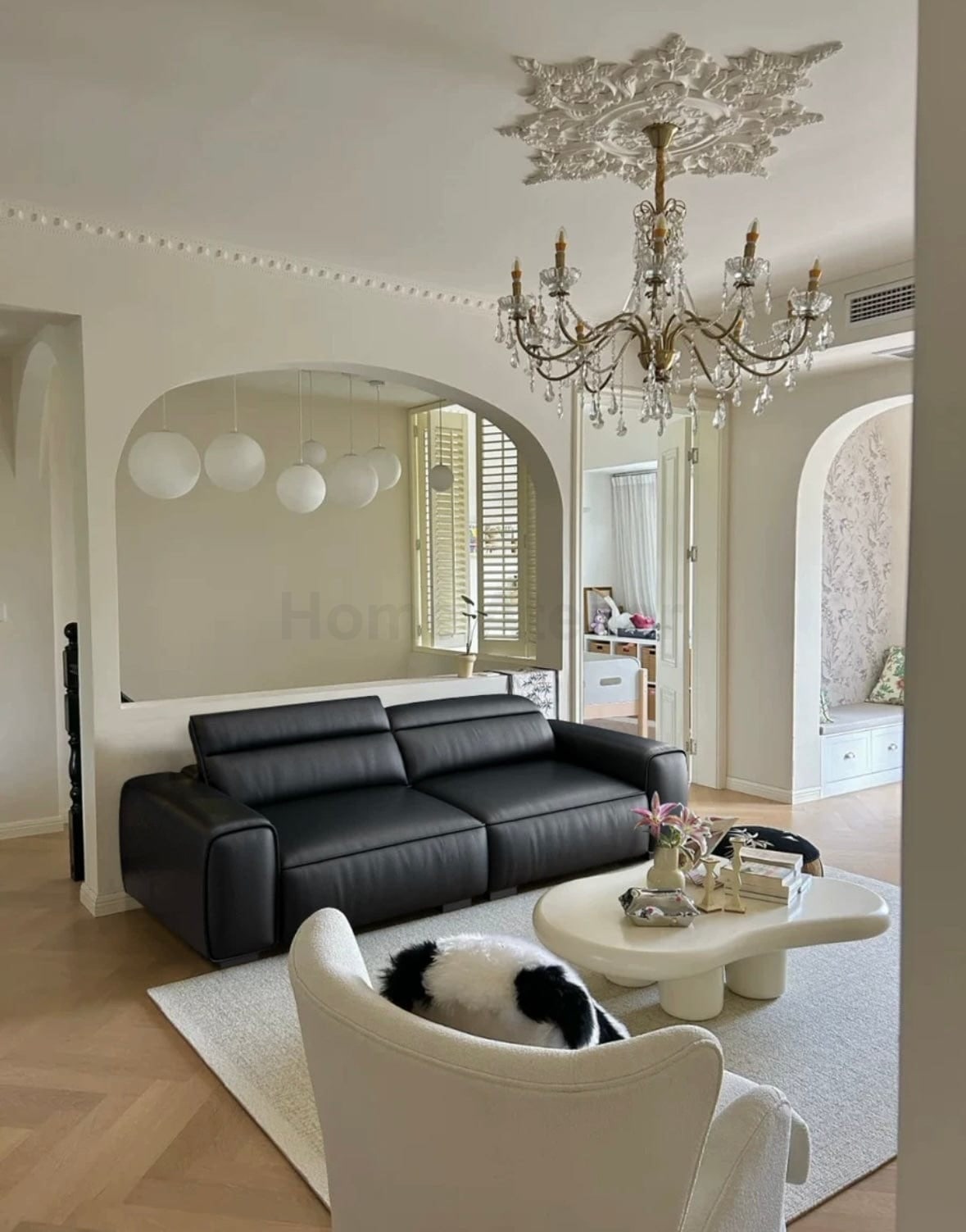 Home Atelier Darren Electric Recliner Leather Sofa