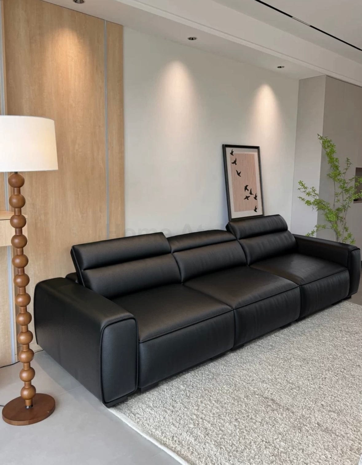 Home Atelier Darren Electric Recliner Leather Sofa