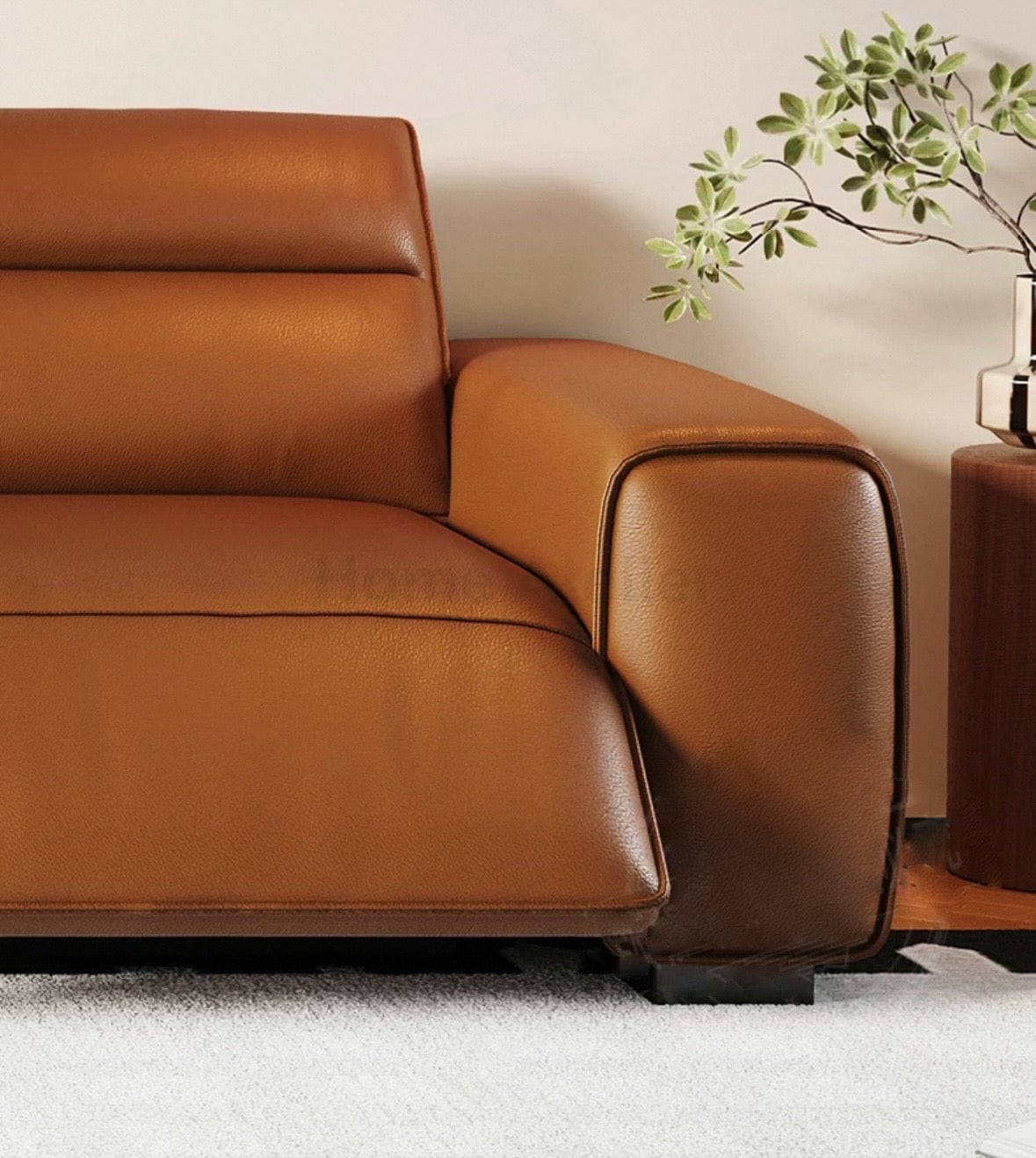Home Atelier Darren Electric Recliner Leather Sofa