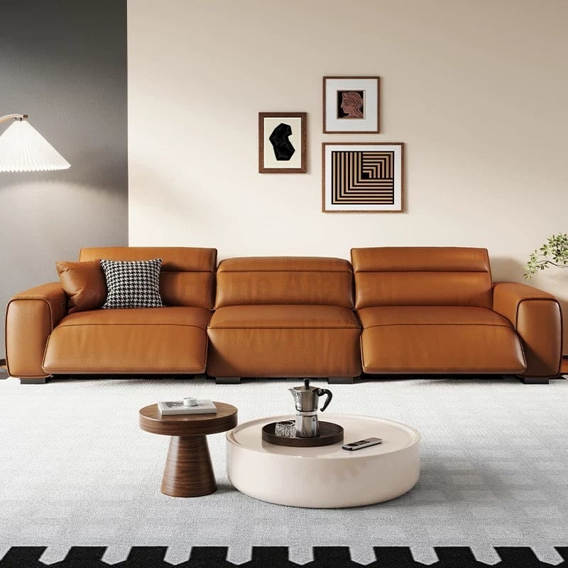 Home Atelier Darren Electric Recliner Leather Sofa